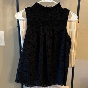 Loft Layered Sleeveless Blouse with Stars